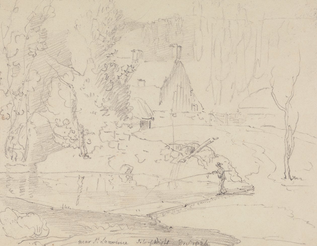 Cerca de Saint Lawrence, Isla de Wight, diciembre de 1826 de Capt. Thomas Hastings