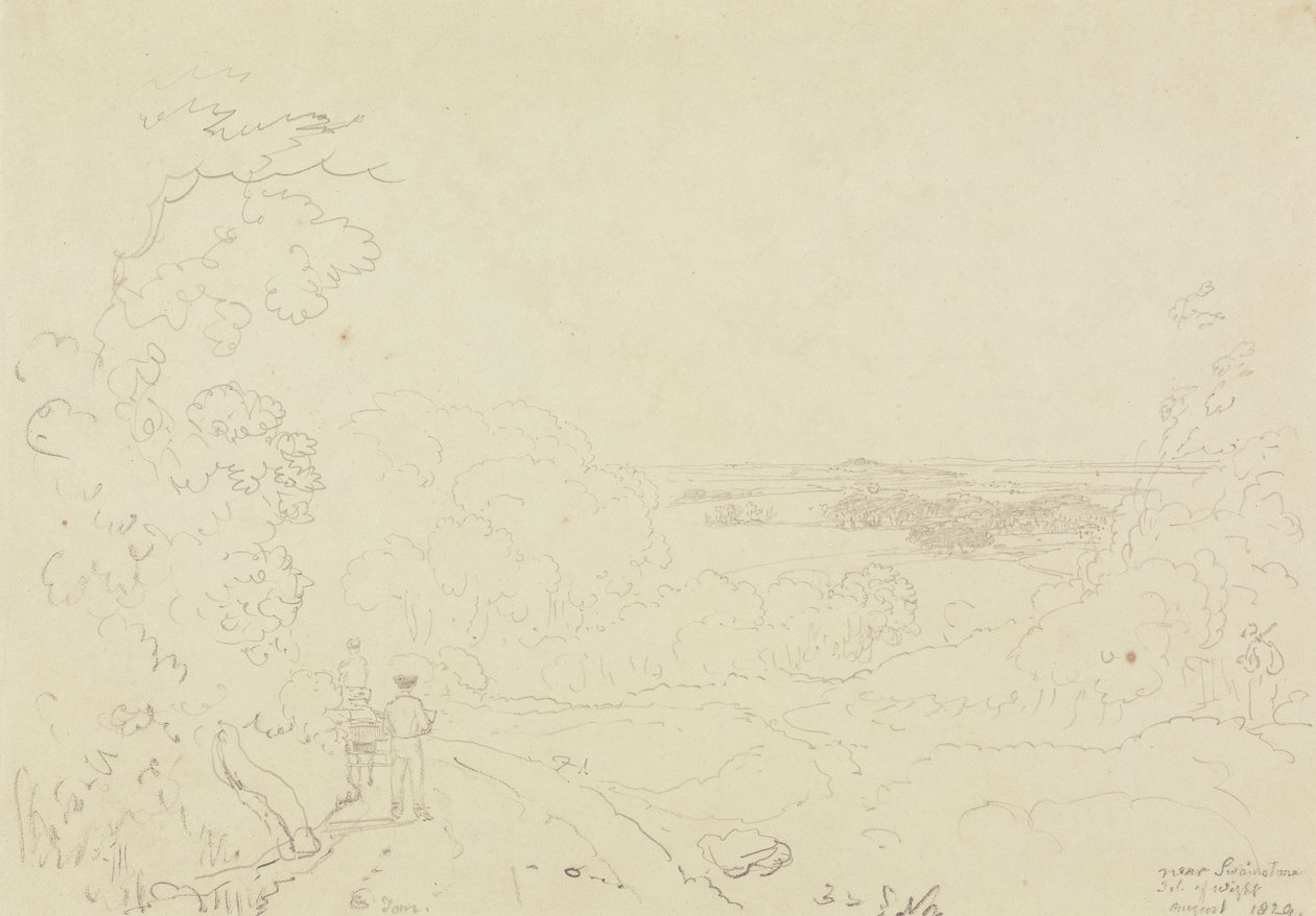Cerca de Swainstone, Isla de Wight, agosto de 1829 de Capt. Thomas Hastings