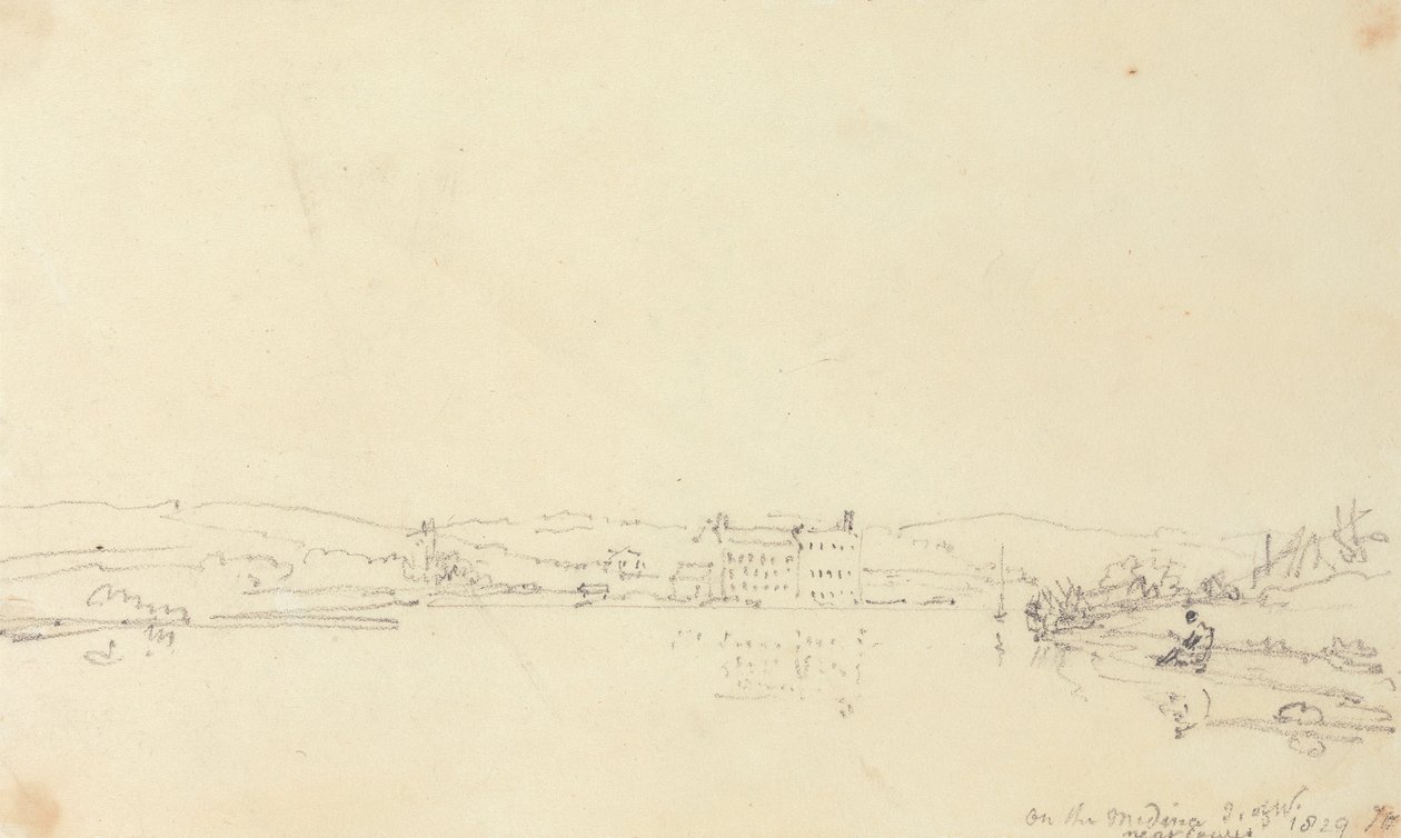 En la Medina, cerca de Cowes, Isla de Wight de Capt. Thomas Hastings