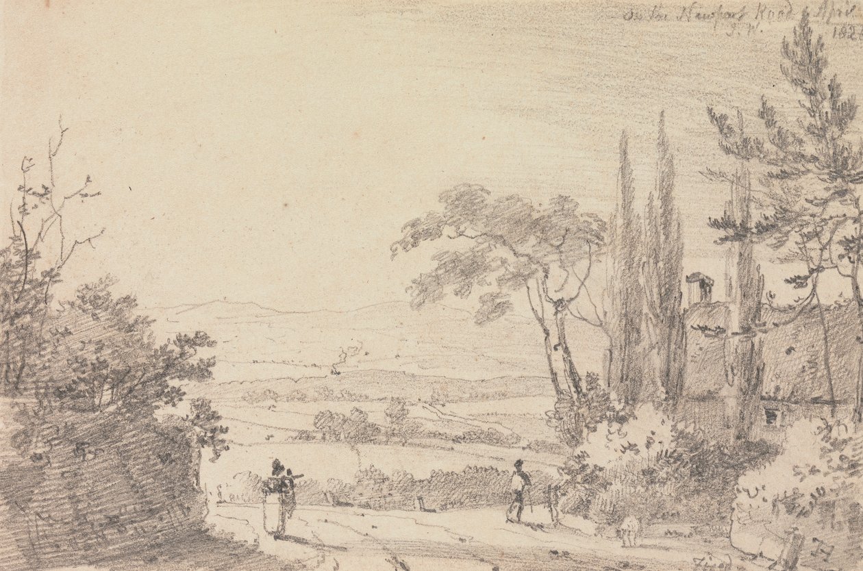 En la carretera de Newport, abril de 1826 de Capt. Thomas Hastings