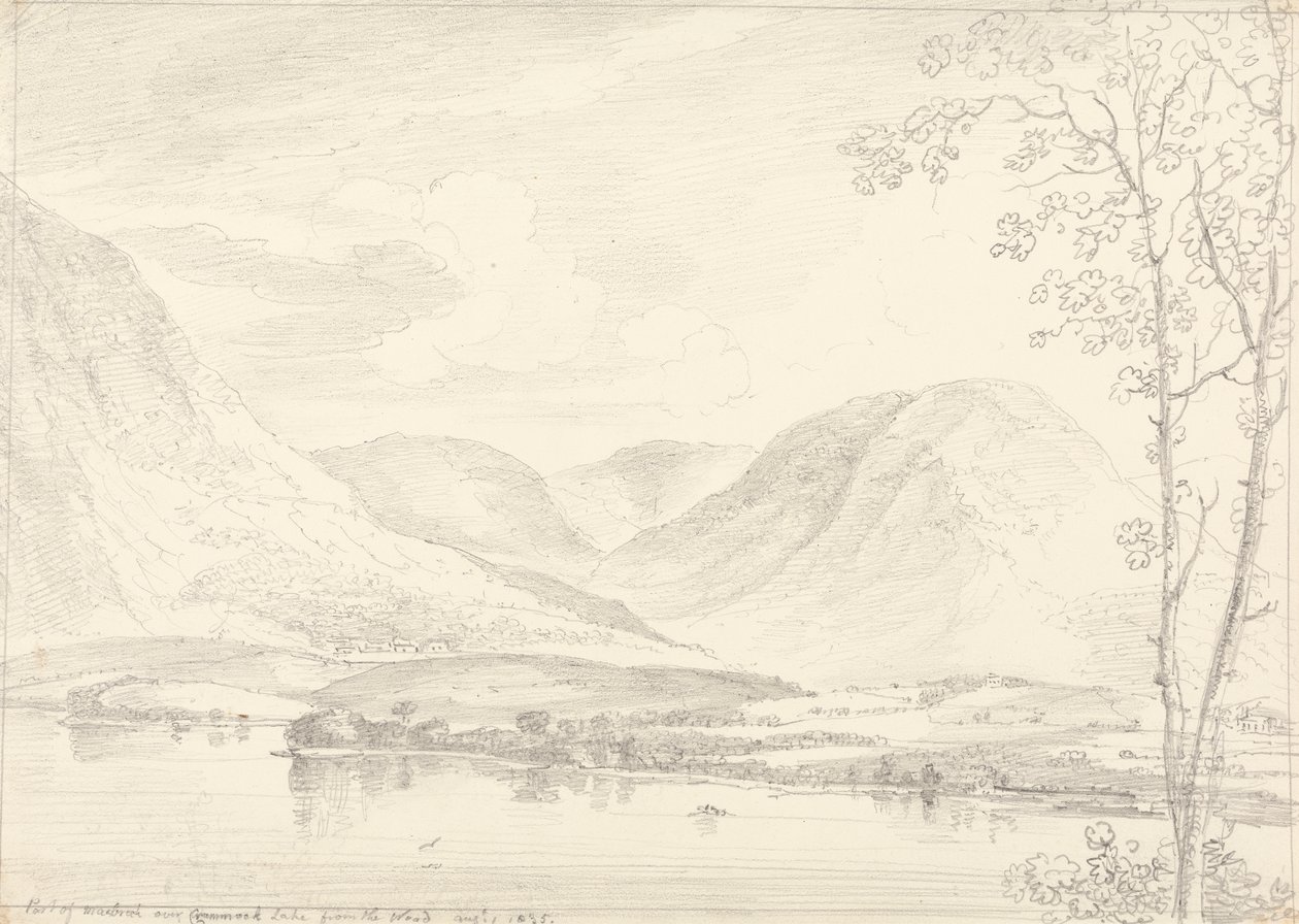 Parte de Mellbreak sobre el lago Crummock, 1 de agosto de 1835 de Capt. Thomas Hastings
