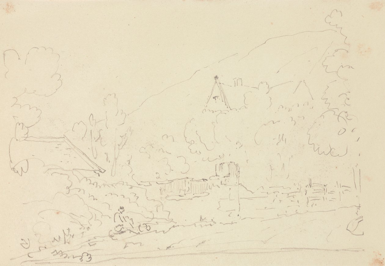 Croquis de las casitas en los árboles de Capt. Thomas Hastings