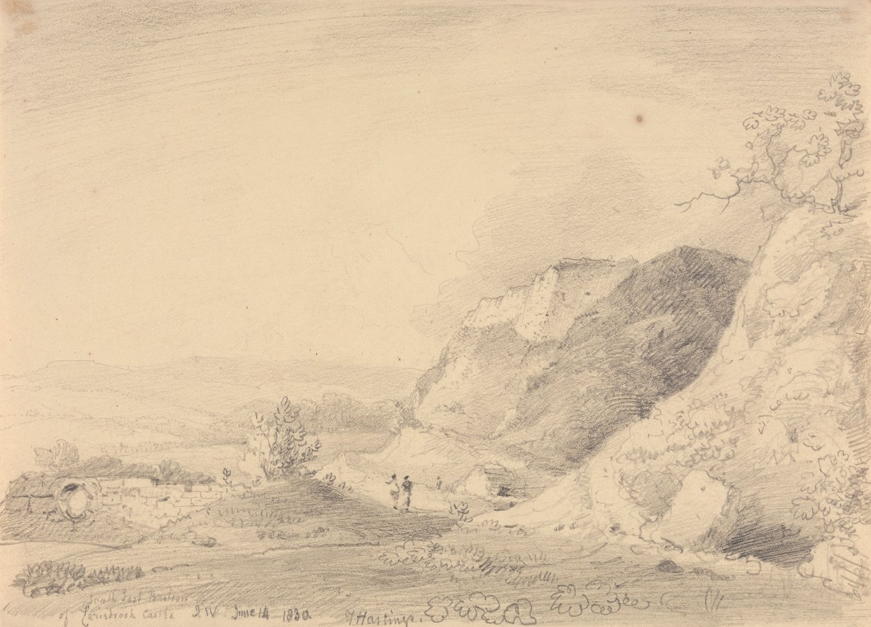 Bastión sureste del castillo de Carisbrooke, 14 de junio de 1830 de Capt. Thomas Hastings