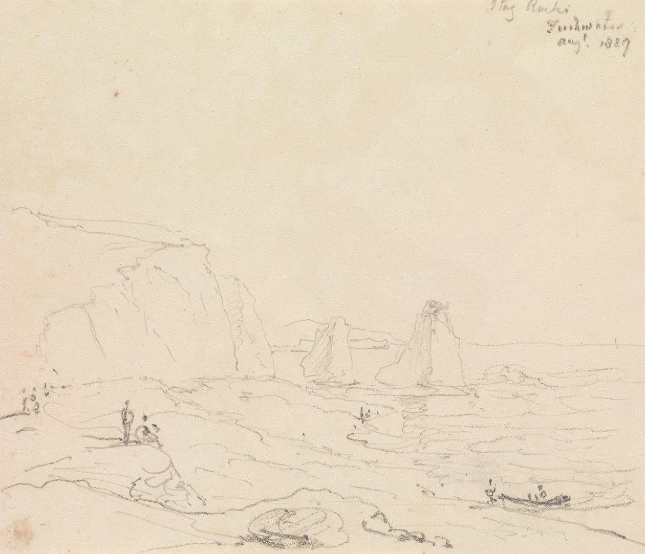 Stag Rocks, Freshwater, agosto de 1827 de Capt. Thomas Hastings
