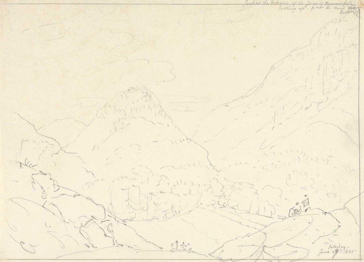 Las Fauces de Borrowdale, sábado 27 de junio de 1835 de Capt. Thomas Hastings