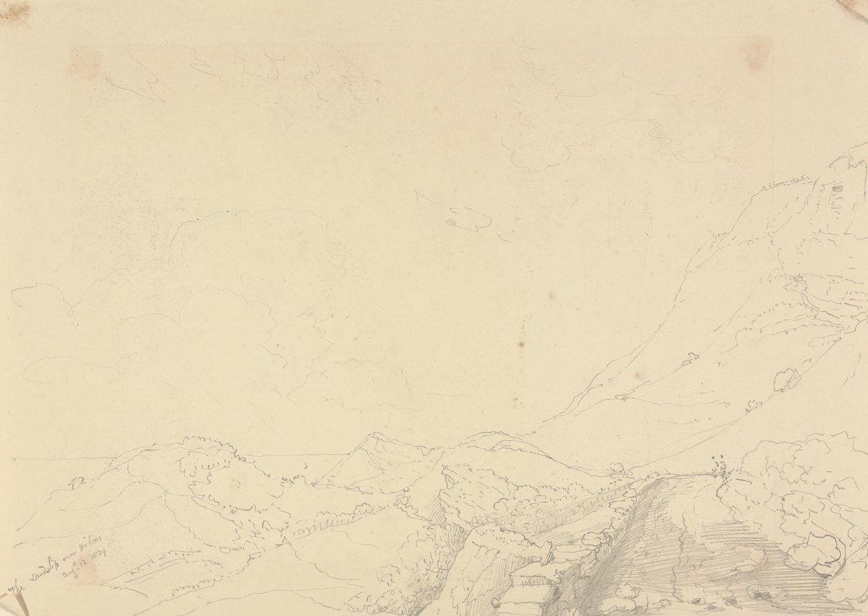El corrimiento de tierras sobre Niton, 13 de agosto de 1829 de Capt. Thomas Hastings