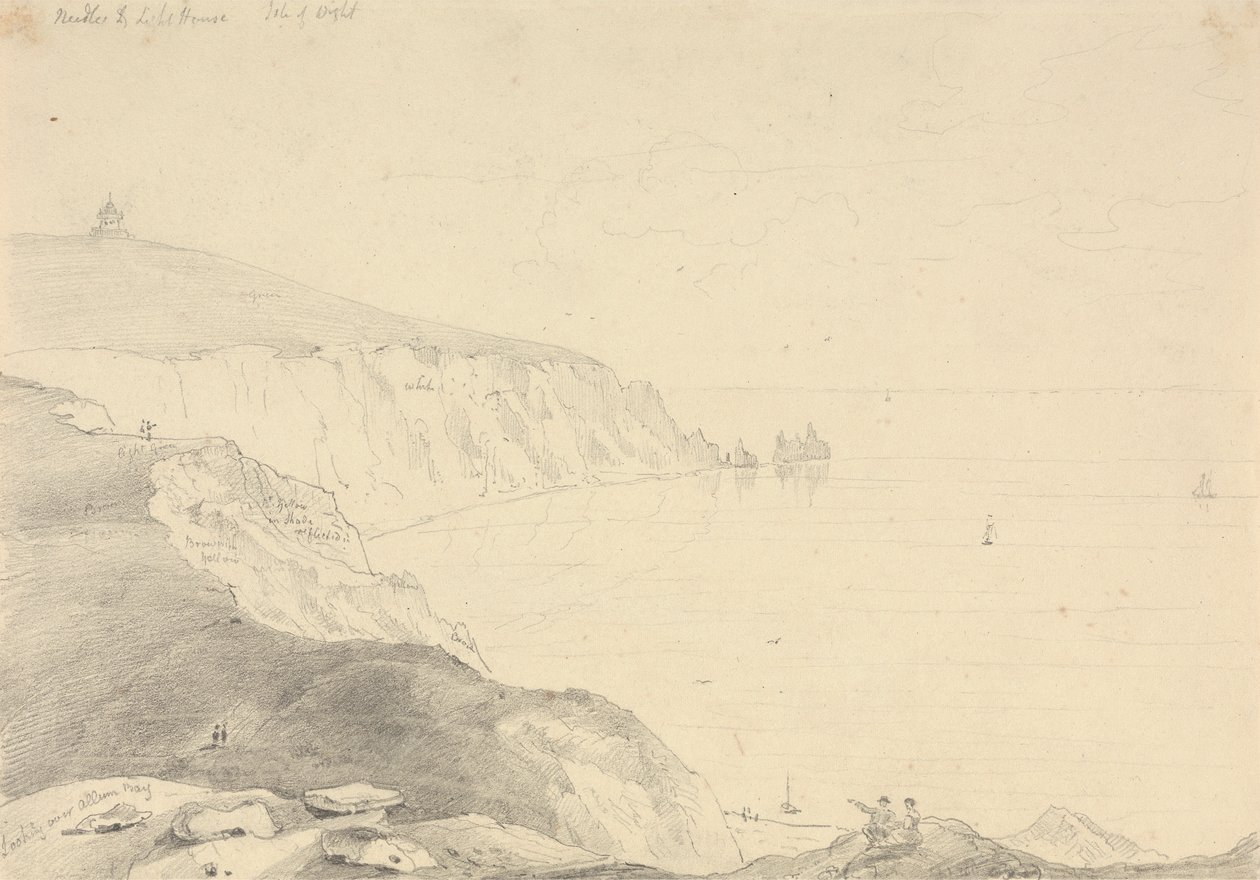 Las Agujas y el Faro, Isla de Wight de Capt. Thomas Hastings