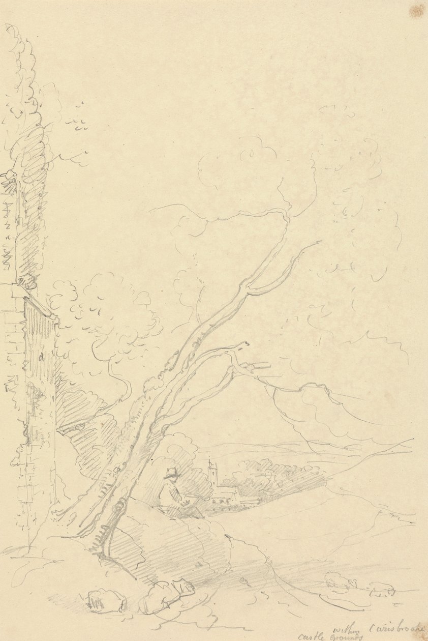 En los terrenos del castillo de Carisbrooke, Isla de Wight de Capt. Thomas Hastings