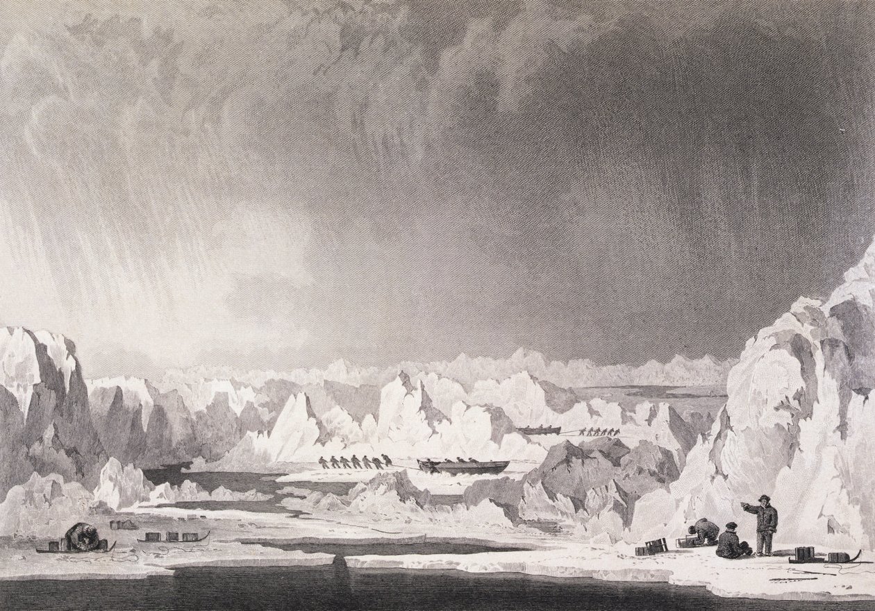Viajando entre montículos de hielo, de 