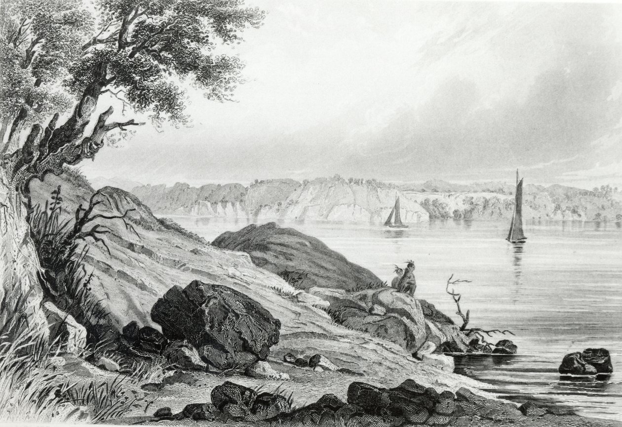Costa Este de América, grabado por J.C. McRae de Captain Seth Eastman