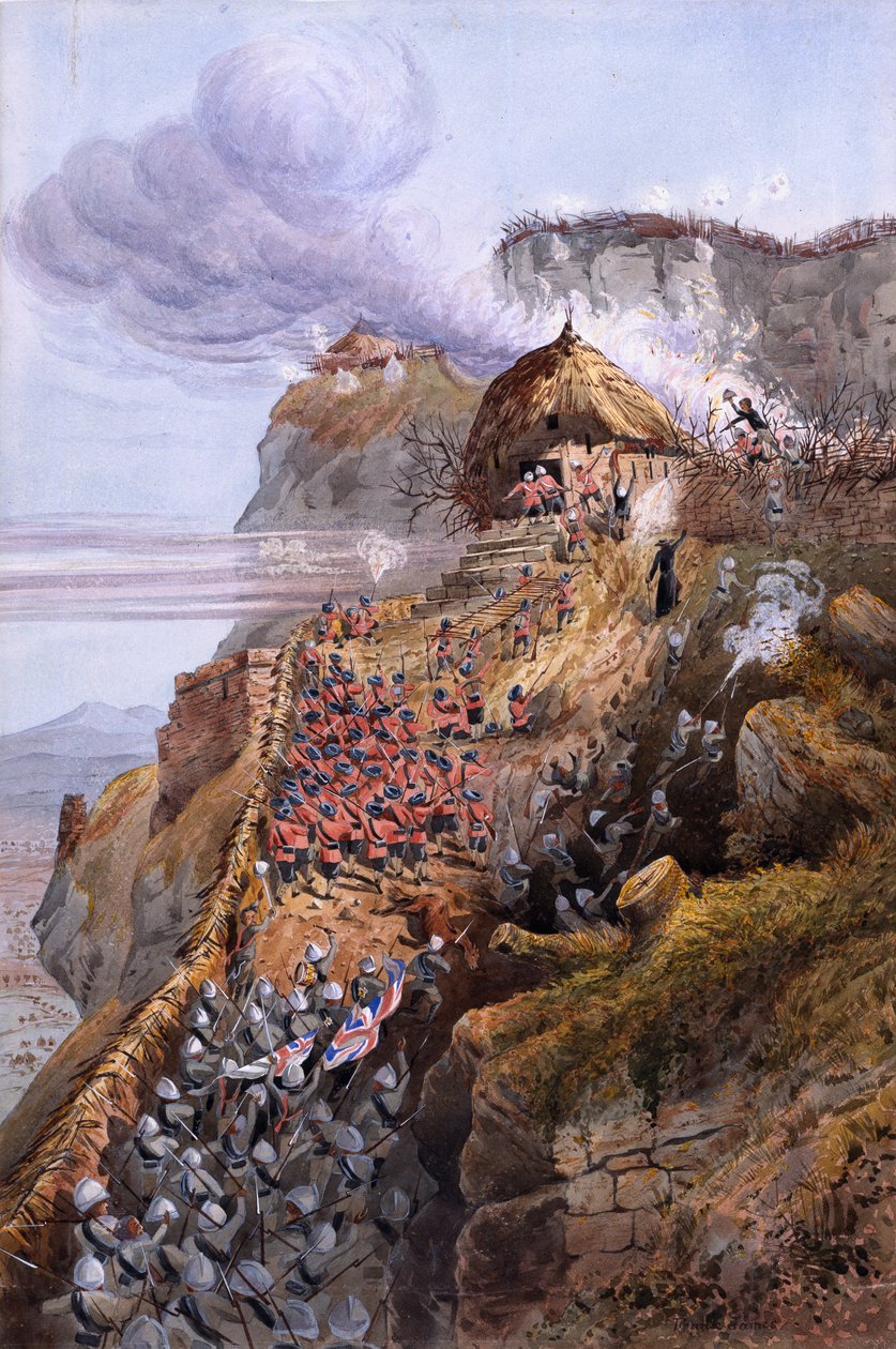 Asalto a la Puerta, Magdala, Abisinia de Captain Cornelius Francis James