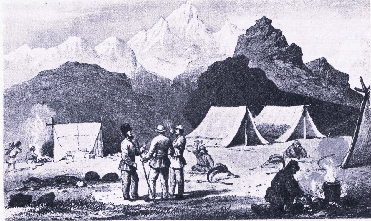 Campamento en el Himalaya, de 