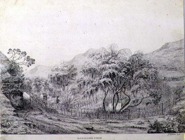 Tumba de Napoleón en Longwood en la Isla de Santa Elena de Captain G. Rotton