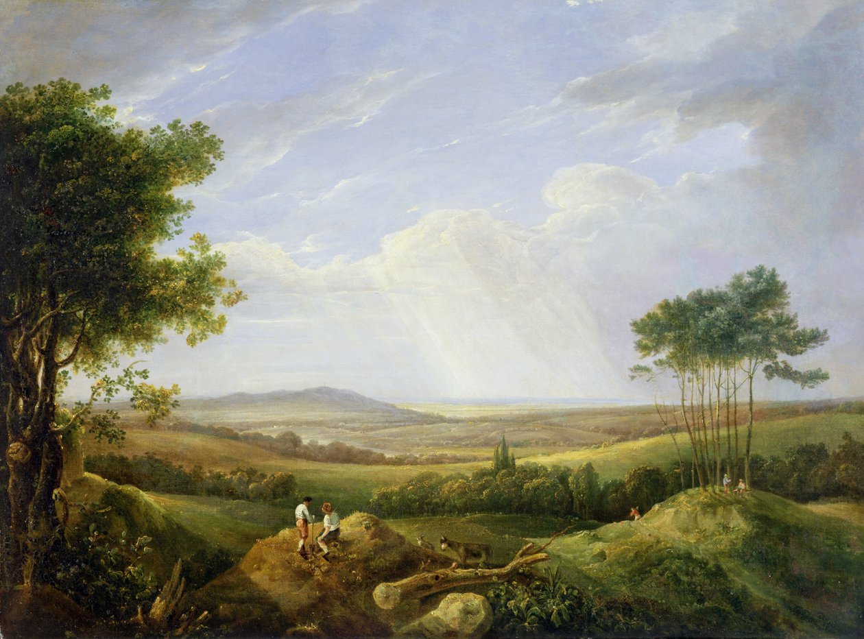 Paisaje con figuras de Captain Thomas Hastings