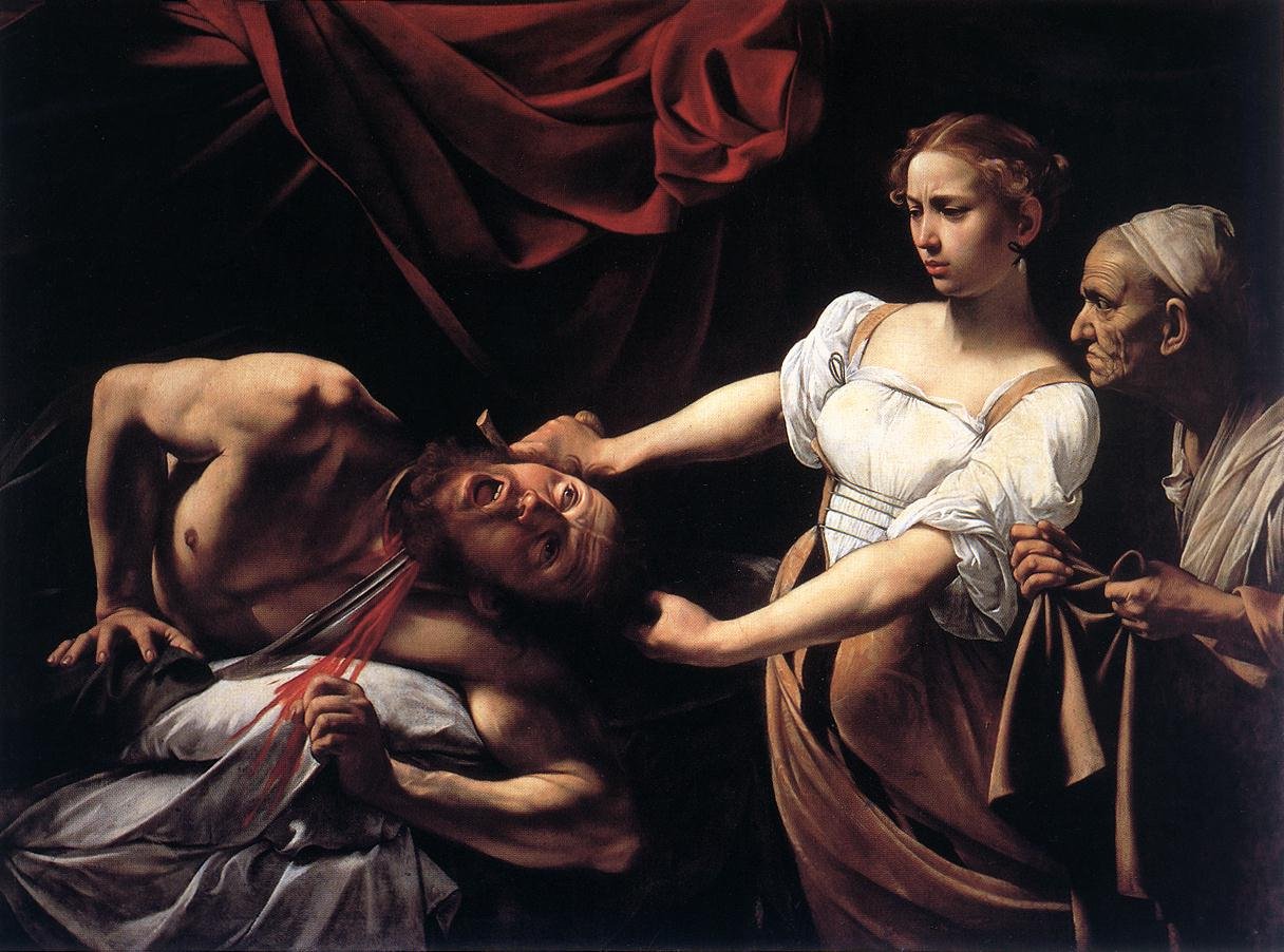 Judith decapitando a Holofernes de Michelangelo Merisi Caravaggio