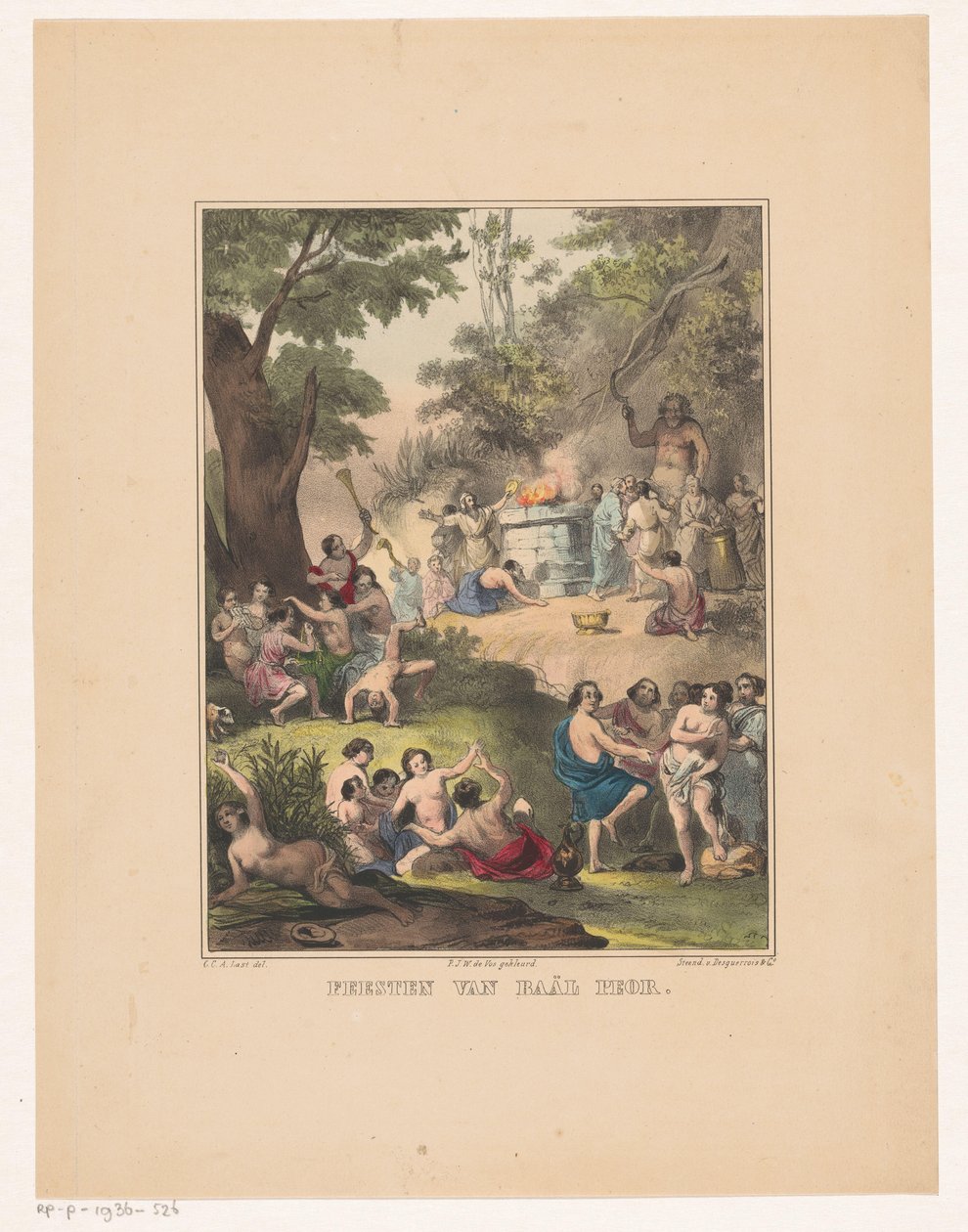 El culto a Baal de Peor
Fiestas de Baal Peor (título en el objeto) de Carel Christiaan Antony Last