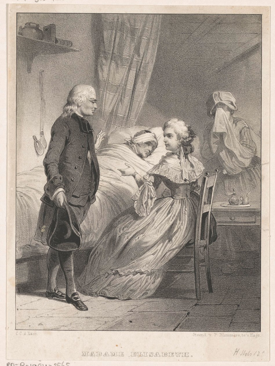 Isabel de Francia junto al lecho de un enfermo de Carel Christiaan Antony Last