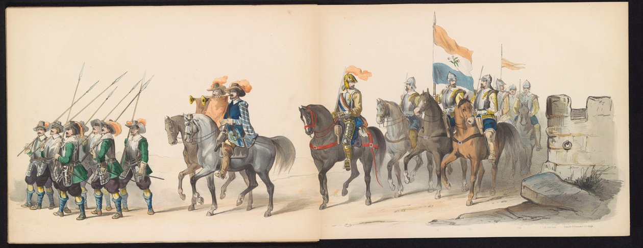 Mascarada de los estudiantes de Leiden, 1850 (Lámina 13) Intogt por Frederik Hendrik en 