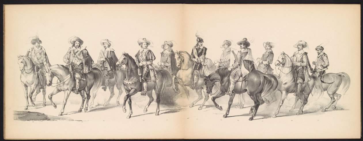 Mascarada de los estudiantes de Leiden, 1850 (lámina 7) Intogt por Frederik Hendrik en 