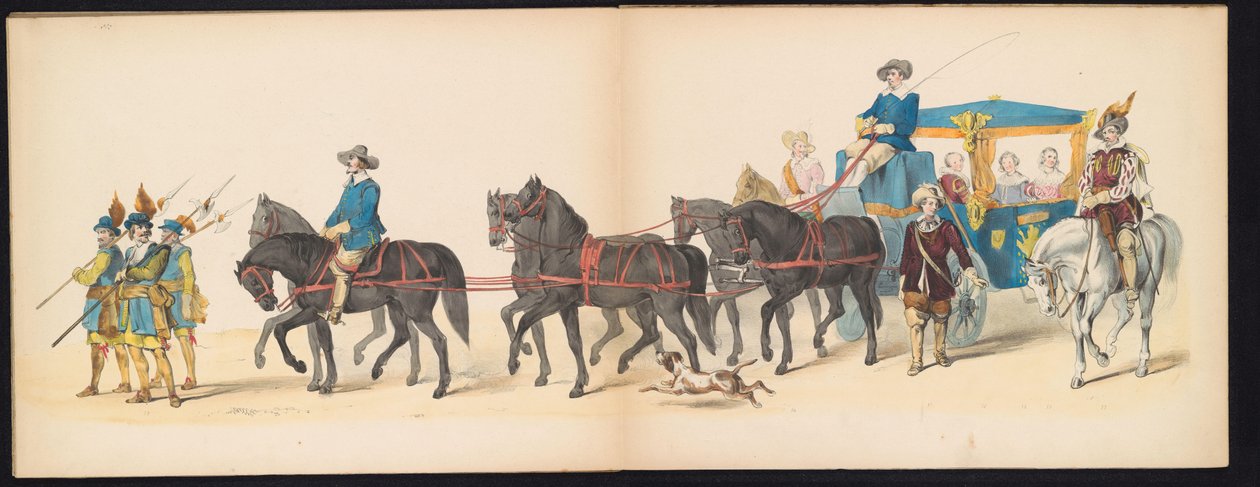 Mascarada de los estudiantes de Leiden, 1850 (Lámina 8) Intogt por Frederik Hendrik en 