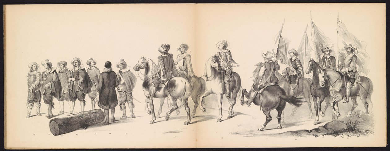 Mascarada de los estudiantes de Leiden, 1850 (lámina 9) Intogt por Frederik Hendrik en 