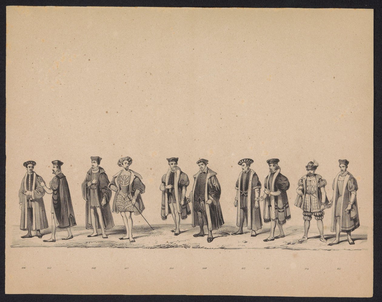 Mascarada de los estudiantes de Utrecht, 1846 (lámina 19) Representación de la procesión disfrazada, que representa la procesión de Felipe II, Príncipe de España, en Utrecht, el 3 de octubre de 1549, celebrada el 17 de junio de 1846, por S.S. Estudiantes d de Carel Christiaan Antony Last