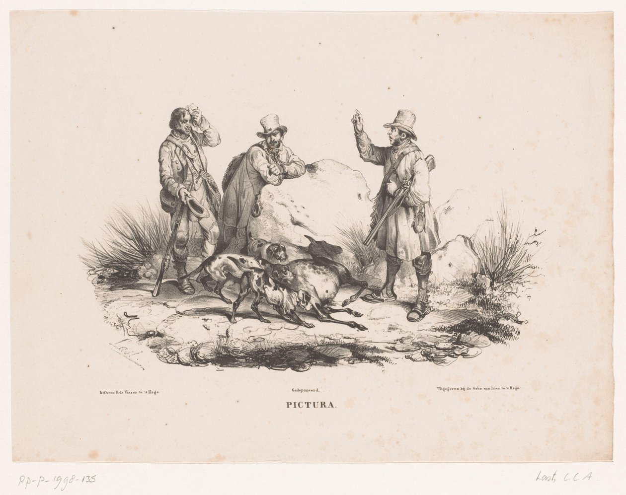 Rustende jagers
Pictura (título de la serie en el objeto) de Carel Christiaan Antony Last