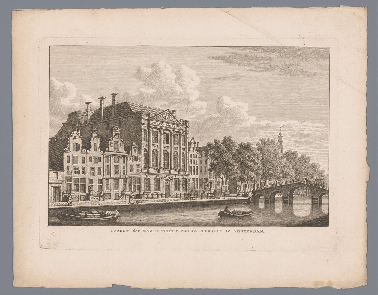 Vista de Felix Meritis en Ámsterdam
Edificio Felix Meritis en Ámsterdam (título en el objeto) de Carel Frederik Bendorp (I)