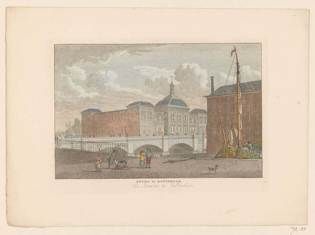 Vista de la Bolsa de Rotterdam
Beurs in Rotterdam / La Bourse à Rotterdam (título en el objeto) de Carel Frederik Bendorp (I)