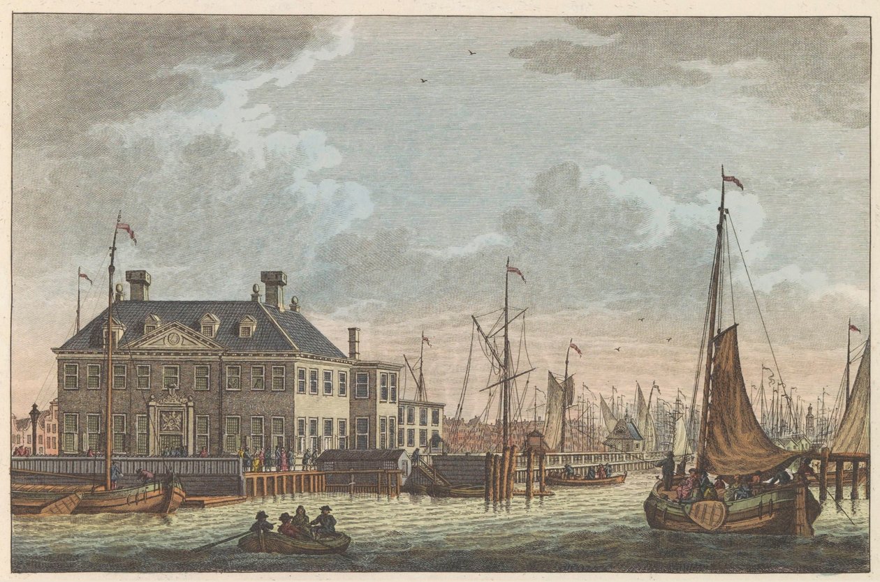 Vista de New City Inn, hacia 1790 Nieuwe Stads-Herberg en Amsterdam / Vue de L