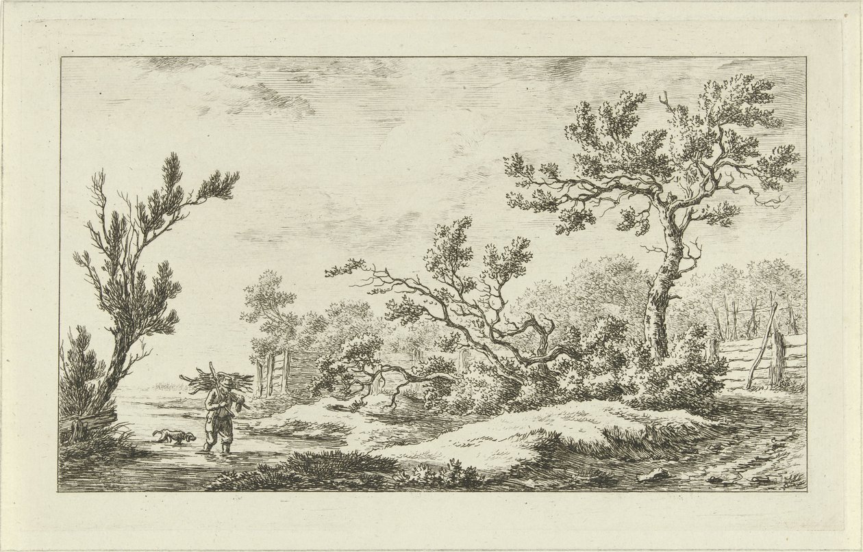coleccionista de madera Paisajes (A-F) (título de la serie) de Carel Lodewijk Hansen