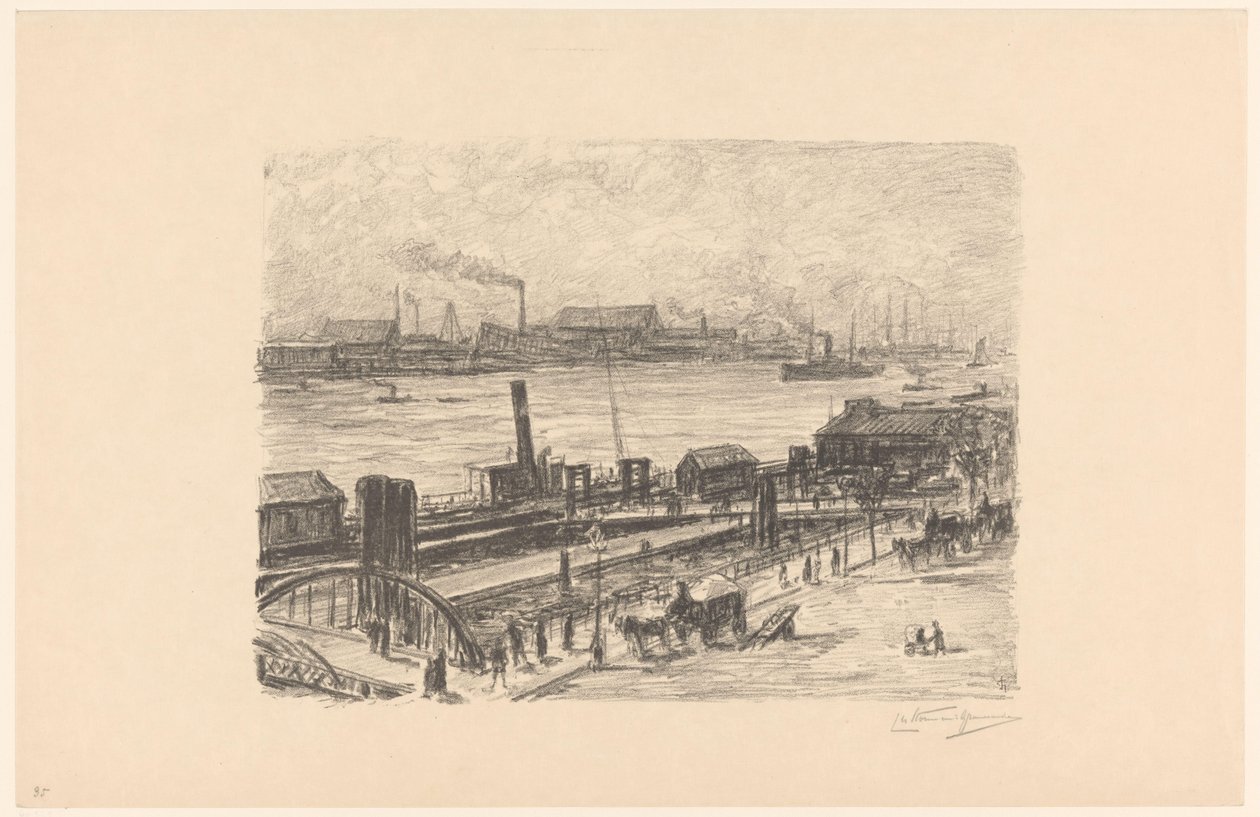 Vista de los terrenos de St. Pauli en Hamburgo de Carel Nicolaas Storm van 
