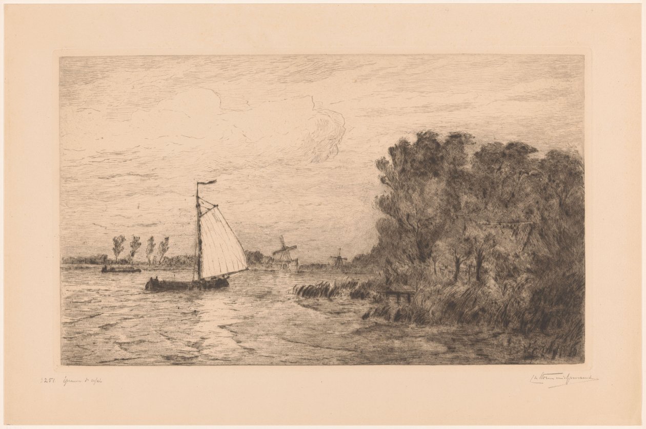 Vista del Vecht cerca de Weesp
La Vecht, cerca de Weesp (título original) de Carel Nicolaas Storm van 