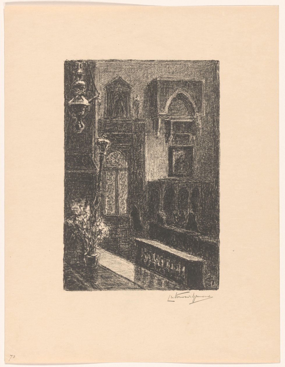 Interior de una iglesia en Venecia de Carel Nicolaas Storm van 