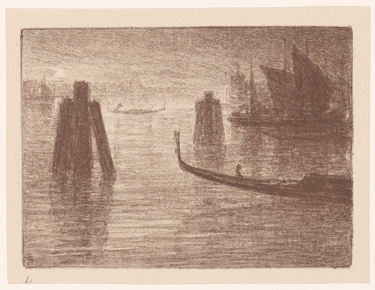 Puerto en Venecia de Carel Nicolaas Storm van 