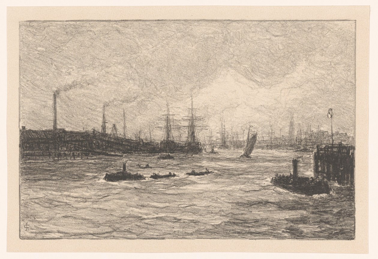 Puerto de Hamburgo de Carel Nicolaas Storm van 