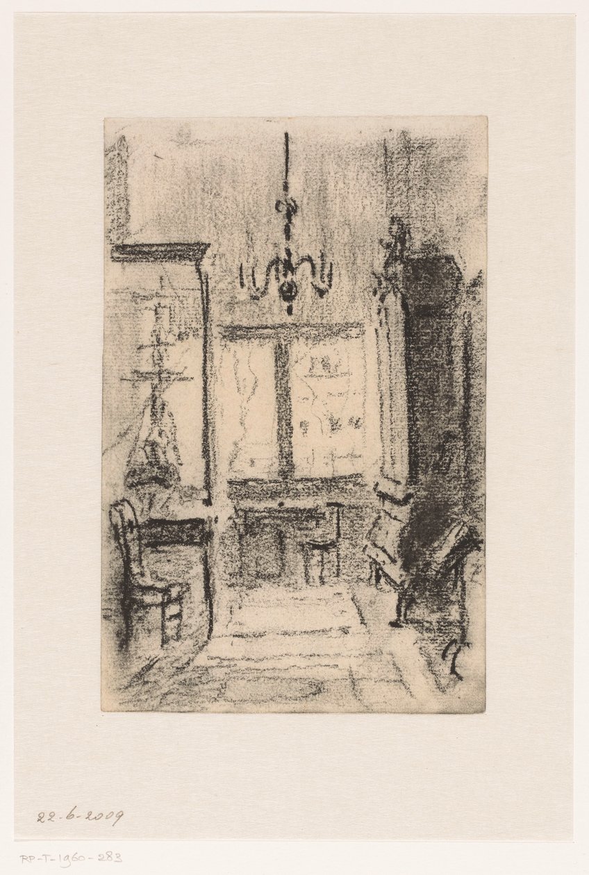 Interior de la casa de Simon van Gijn en el Nieuwe Haven de Dordrecht de Carel Nicolaas Storm van 