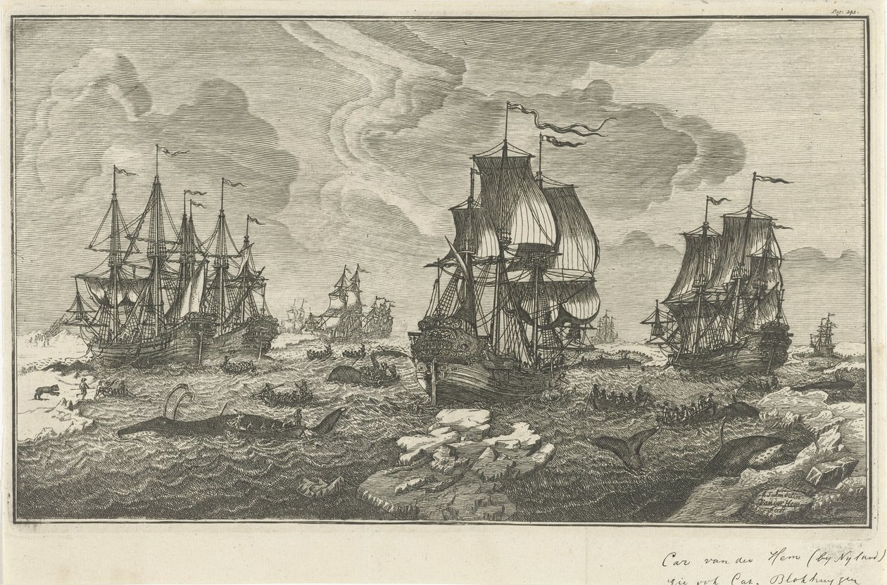 cazadores de ballenas de Carel van der Hem