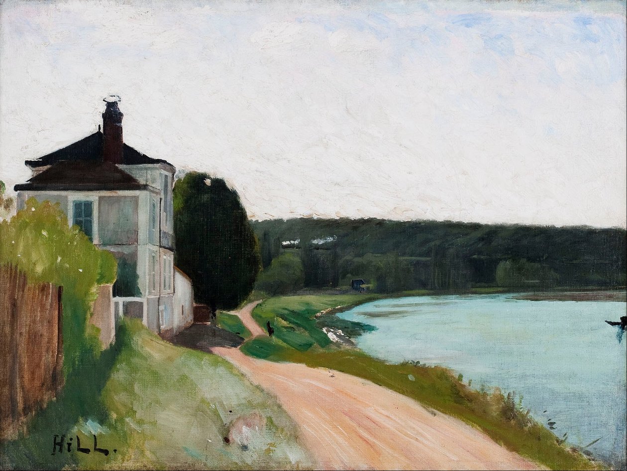 Villa en el Sena, Bois-le-Roi. Fontainebleau de Carl Fredrik Hill