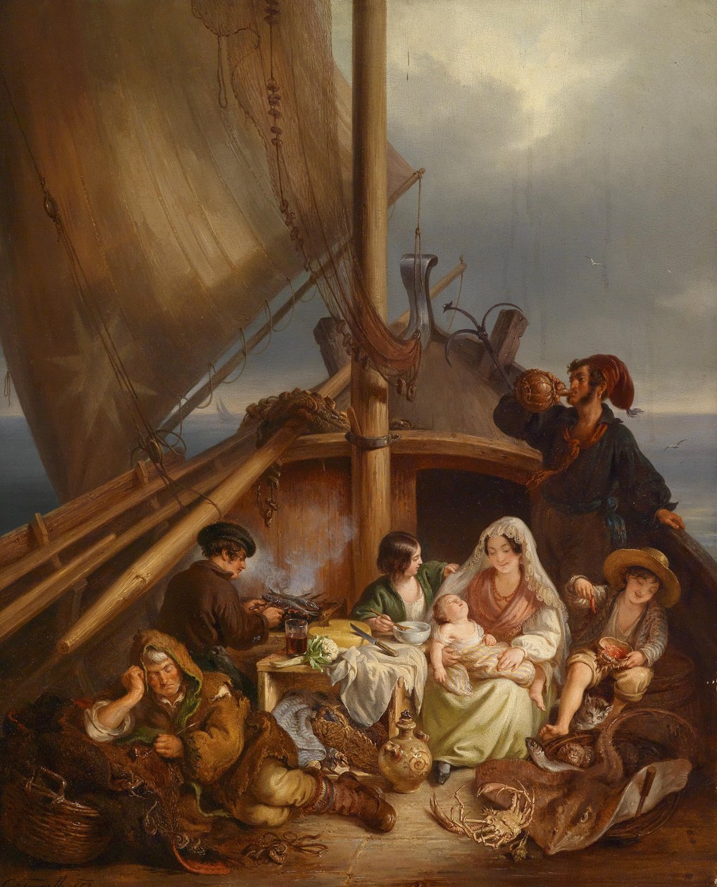 Familia de pescadores de Carl Fruwirth