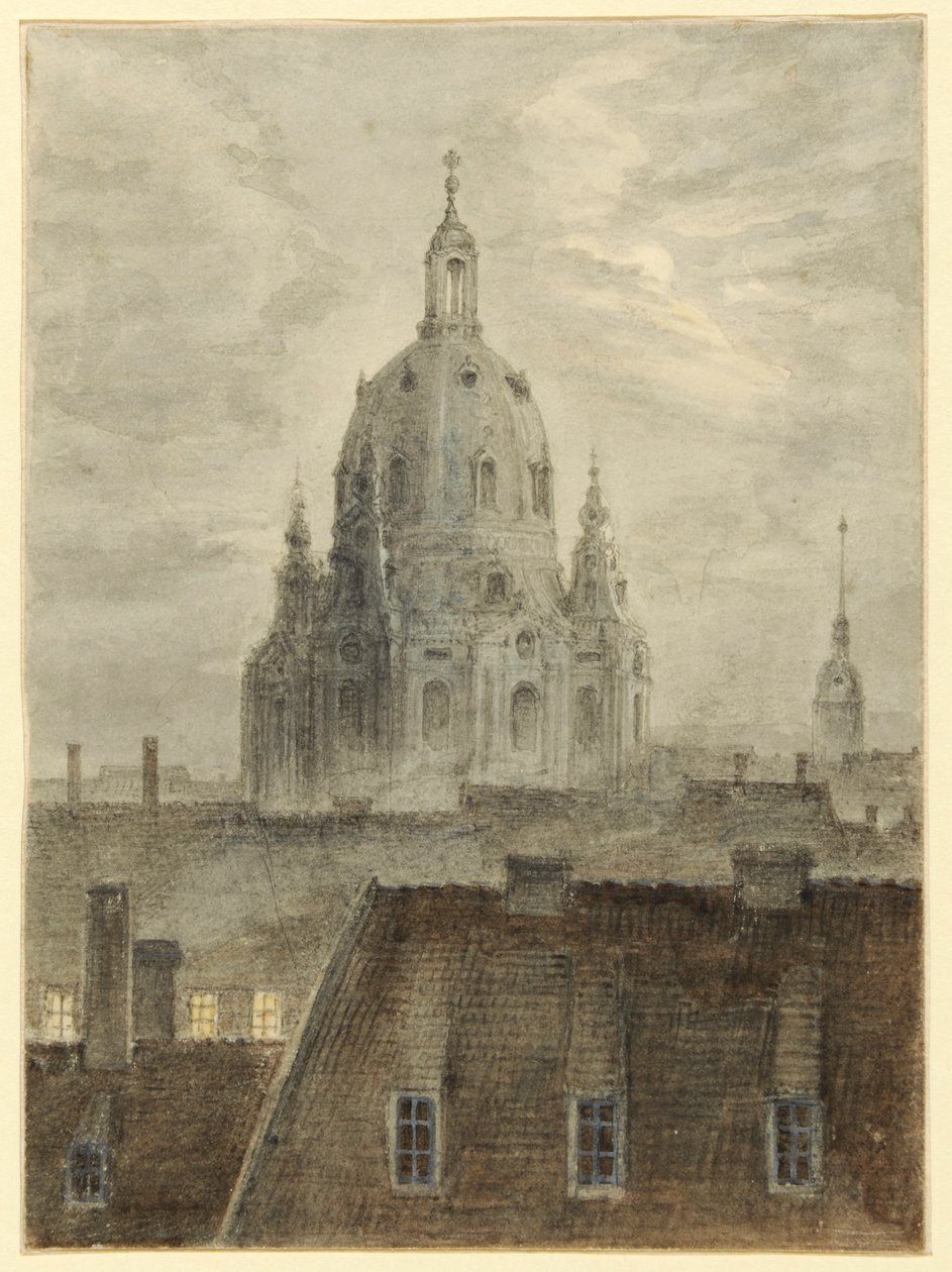 La Frauenkirche en Dresde de Carl Gustav Carus