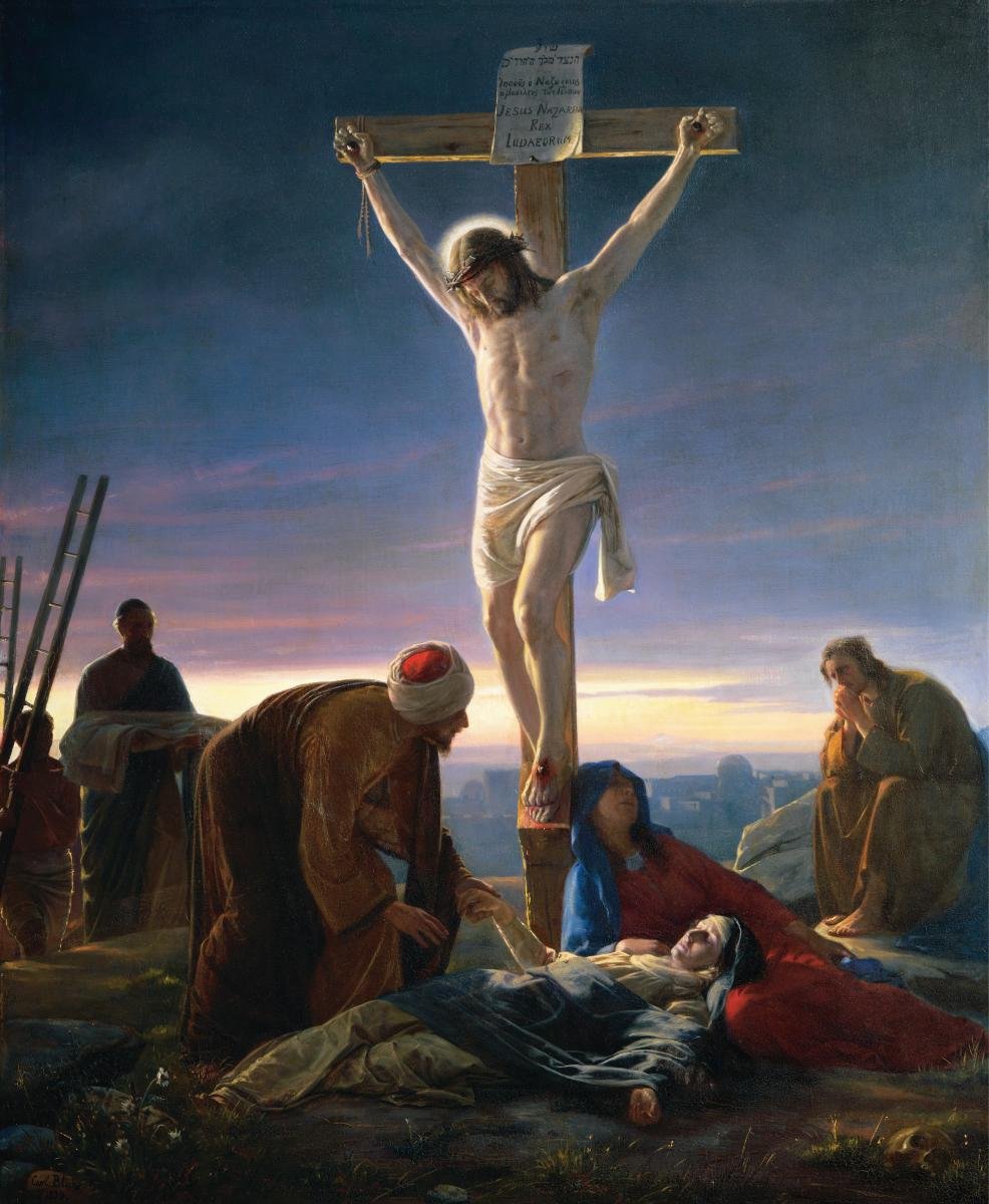 Cristo en la Cruz de Carl Heinrich Bloch
