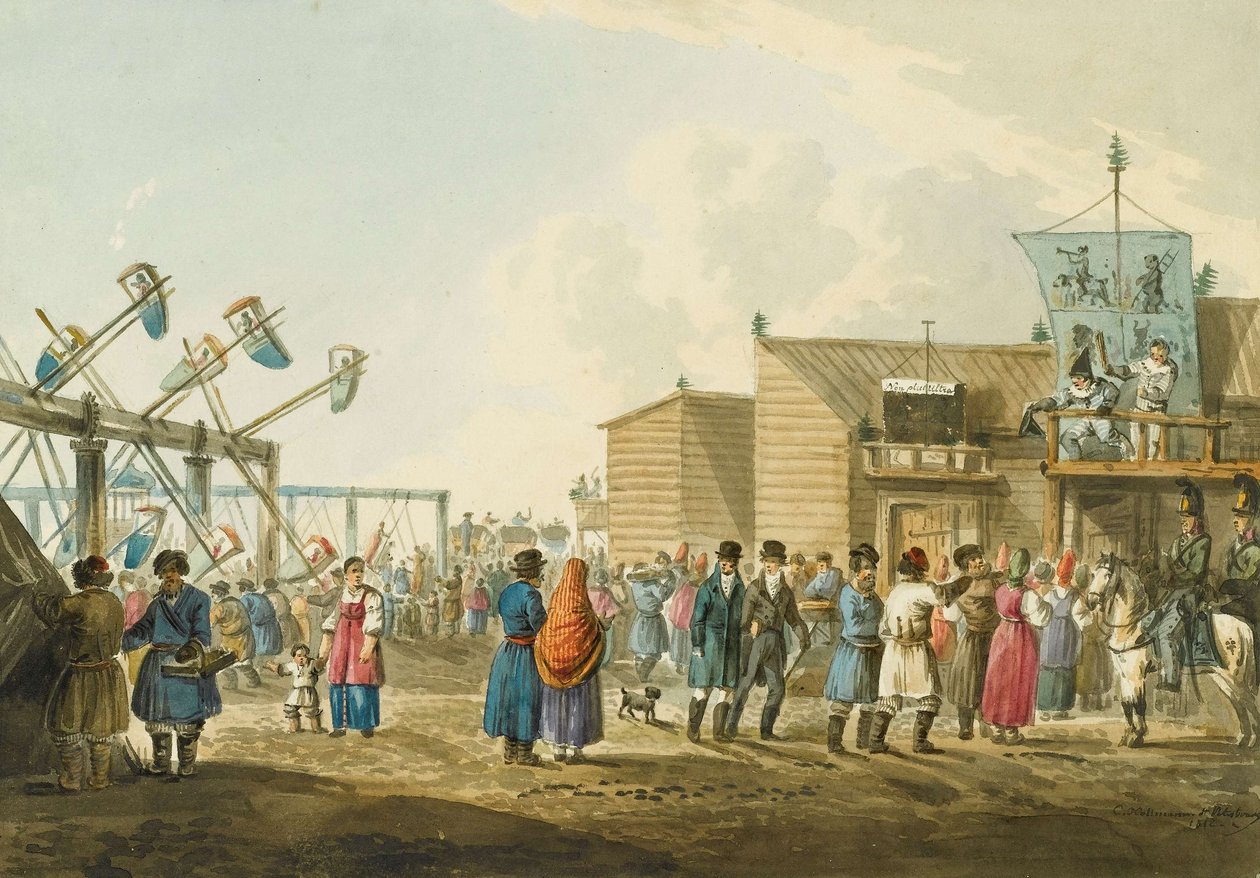 Una feria rusa de Carl Kollmann
