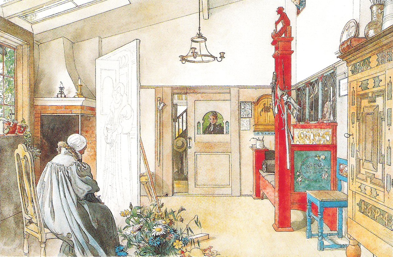 El estudio, segunda mitad de Carl Larsson