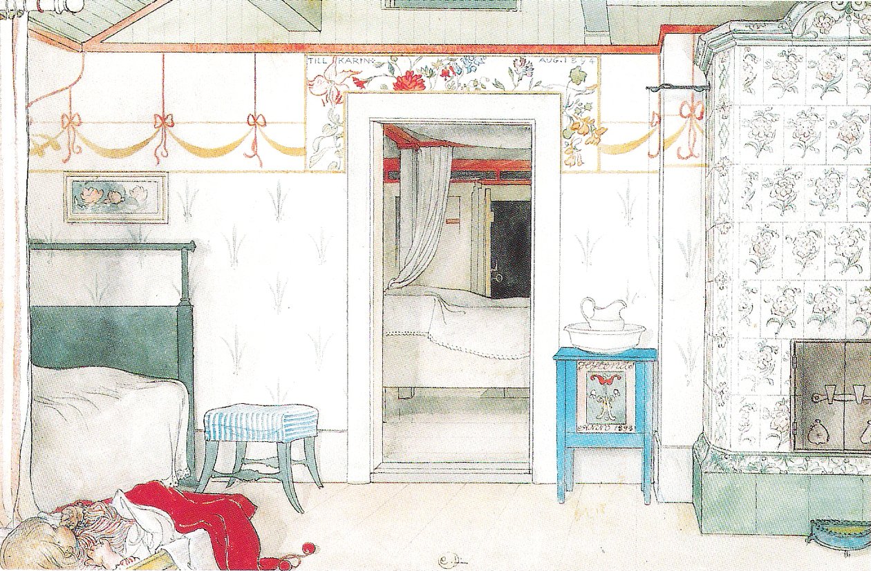 La siesta de Brita de Carl Larsson