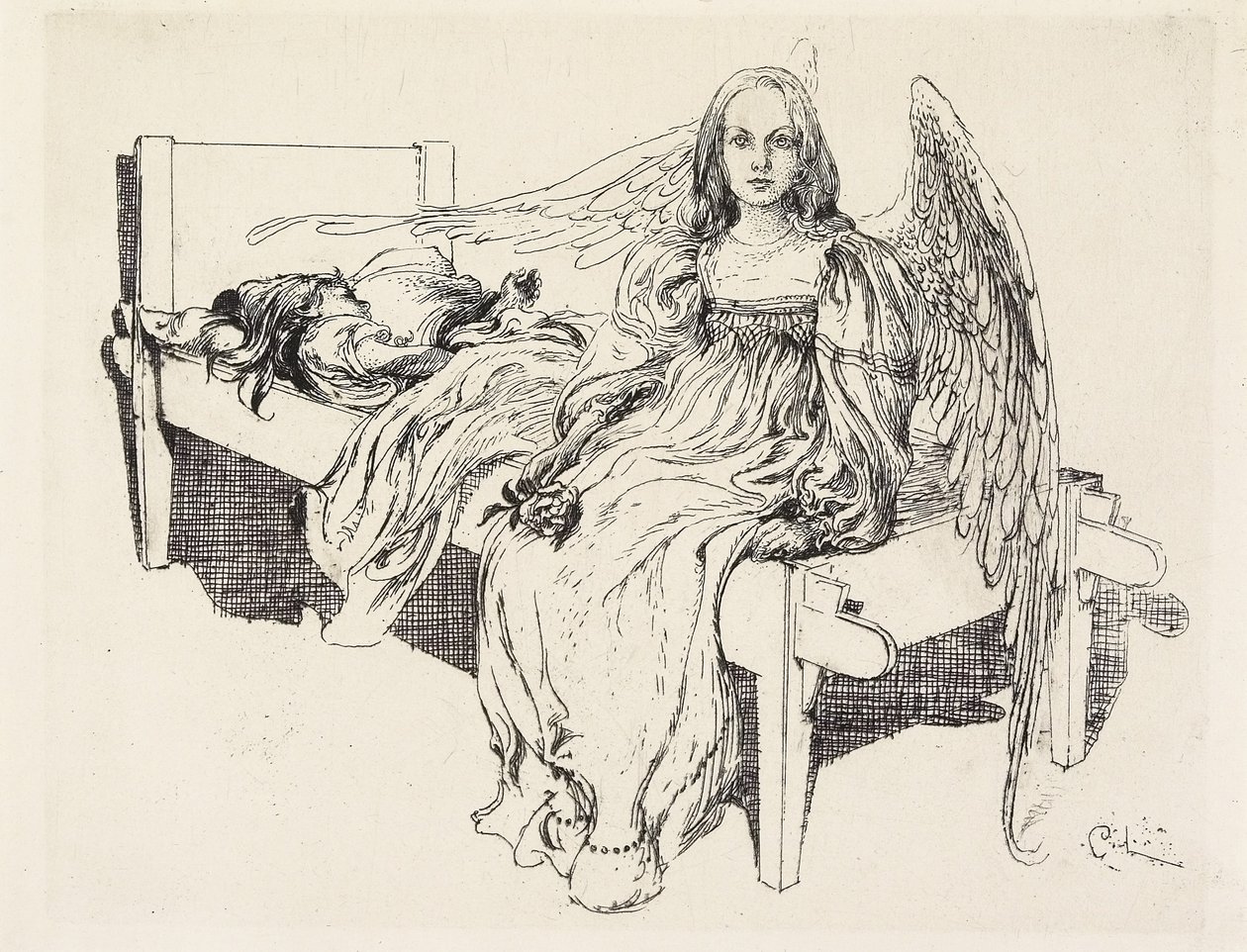 Der Schutzengel, 1905 de Carl Larsson