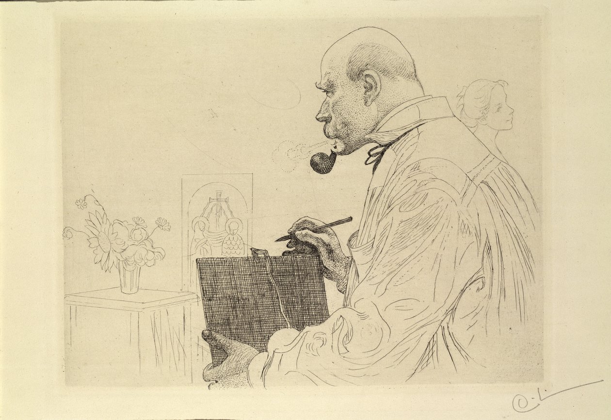Autorretrato, c.1912 de Carl Larsson