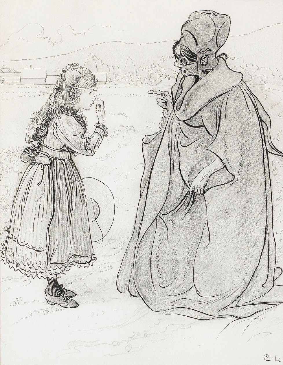 El cuento de la nariz de Lillis de Carl Larsson