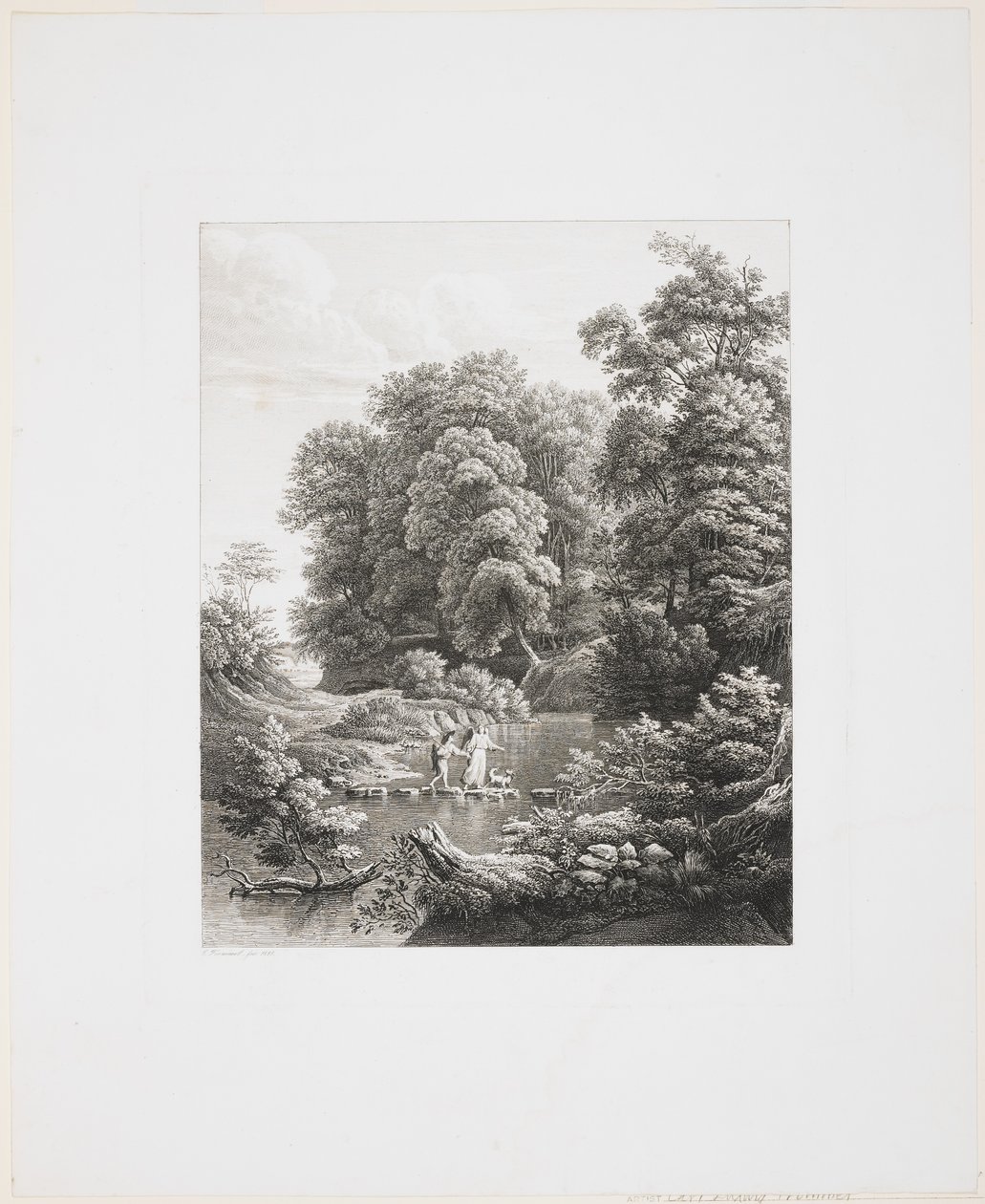 Tobías y el ángel, 1835 de Carl Ludwig Frommel