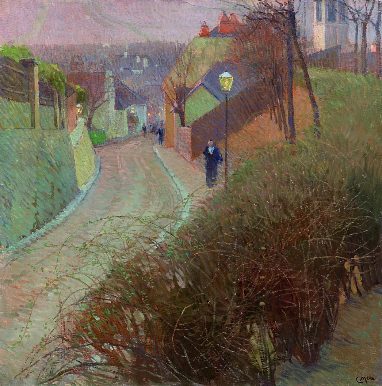 Vista desde Hohe Warte hacia Heiligenstadt de Carl Moll